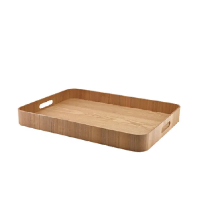 Genware ljus träfanerbricka, 55×40 cm
