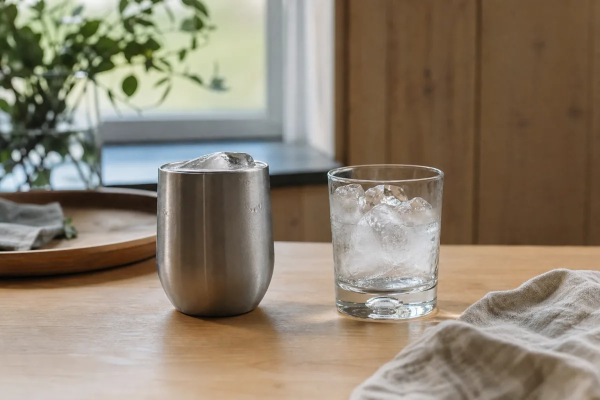 Stål eller glas – vilket kyler drinken bäst?