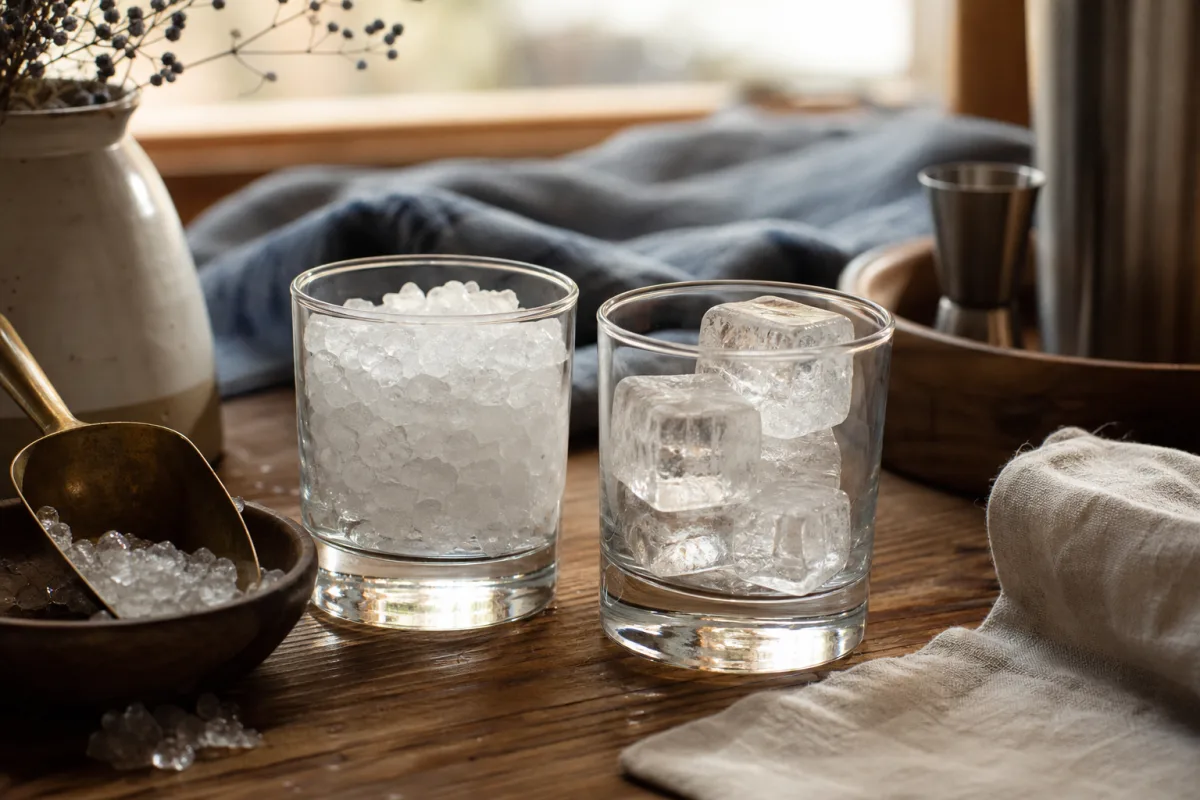 Rätt is till bourbon drinks: kub, klar eller krossad?