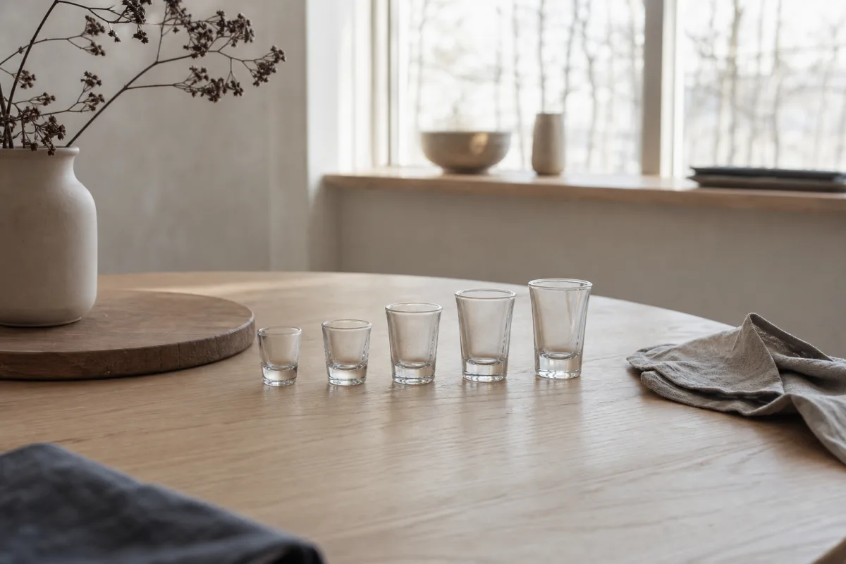 Så väljer du rätt storlek på shotglas utan att chansa
