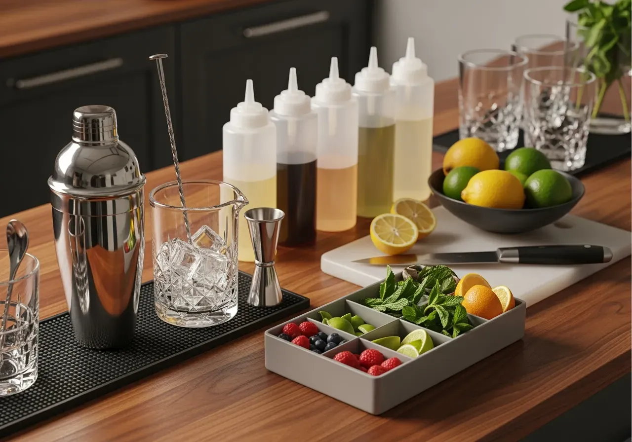 Drinkspett och rörpinnar för garnityr