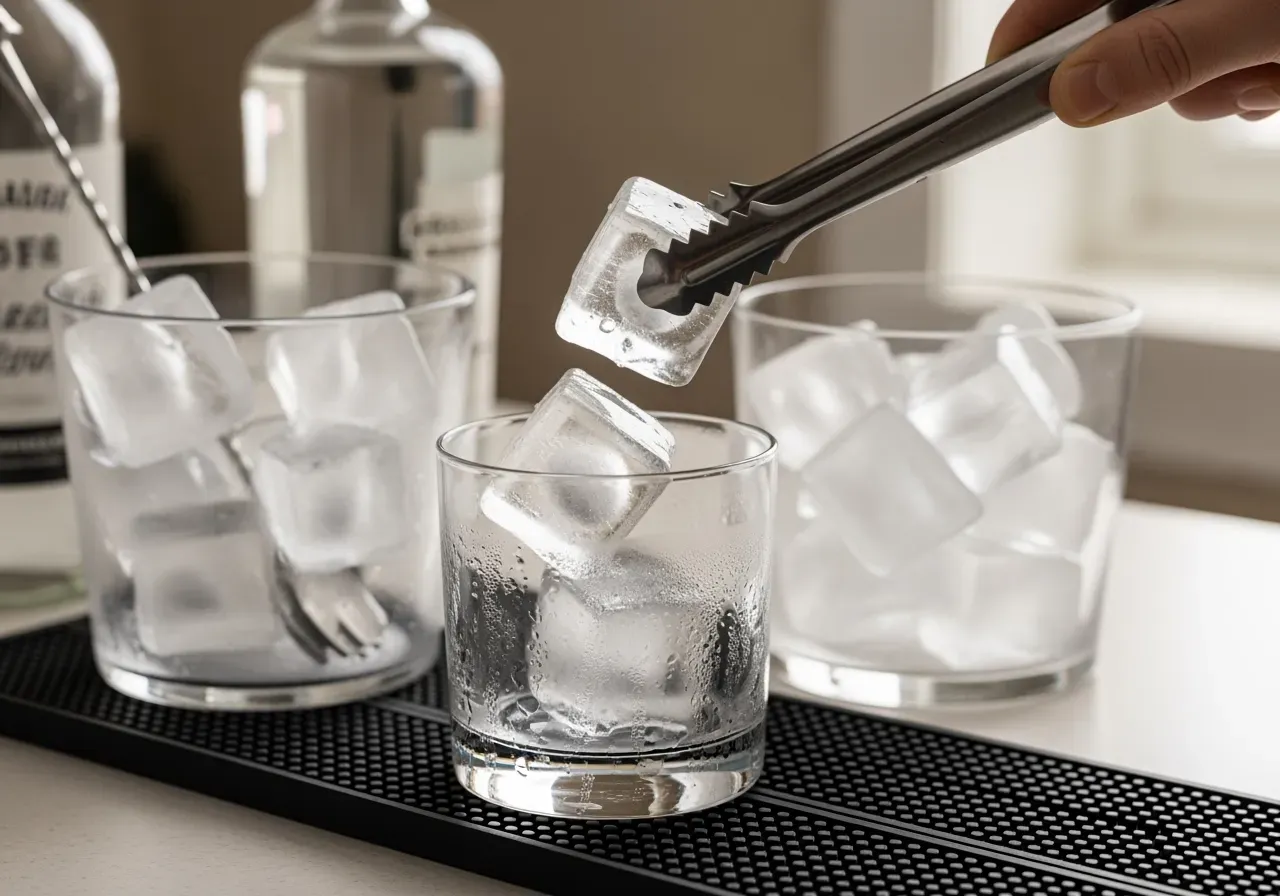 Enkel isstation hemma för drinkar