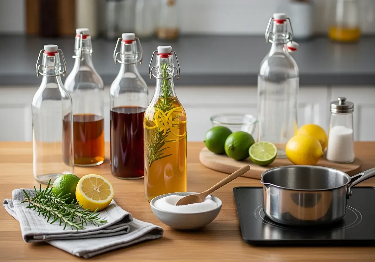 Kristallklar isspjut och kuber hemma