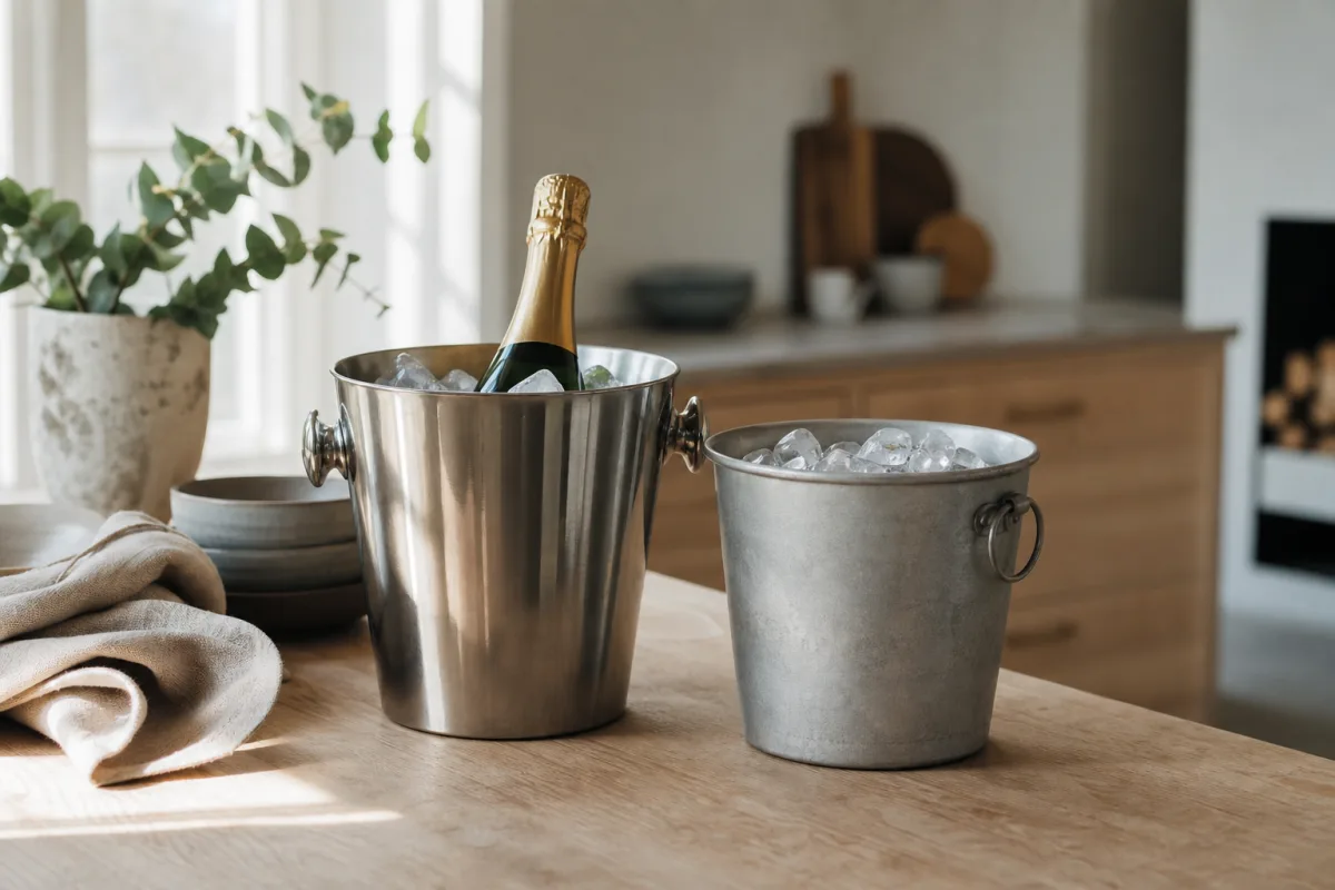 Champagnekylare eller ishink – skillnaden som märks direkt
