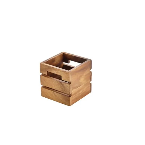 Acacia Träbox Från Genware 12 Cm