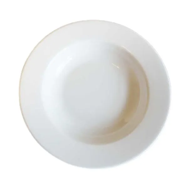 Amalie Djup Tallrik 24 Cm Vit