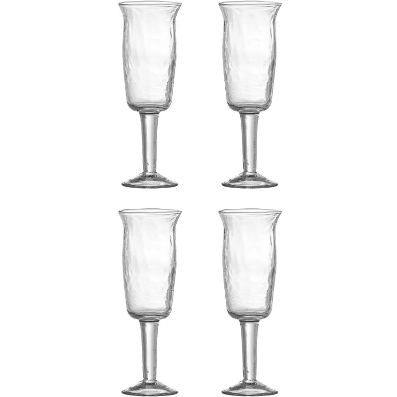 Asha Glas, Klar, Återvunnet Glas 4 St