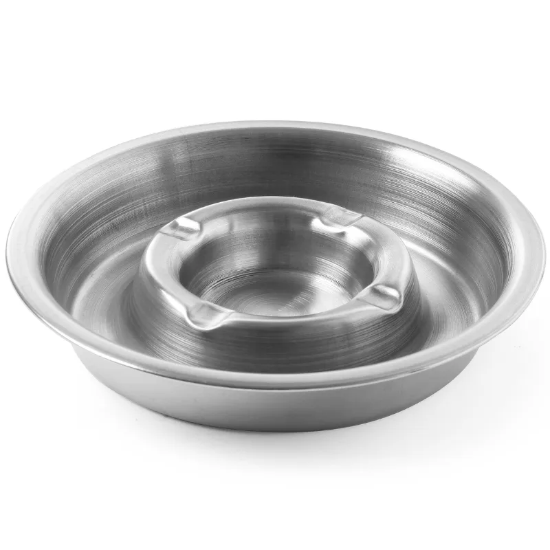 Askfat Med Glödande Kant Rostfritt Stål 160x30 Mm