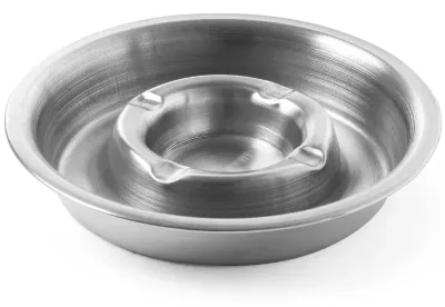 Askfat Med Glödande Kant Rostfritt Stål 160x30 Mm