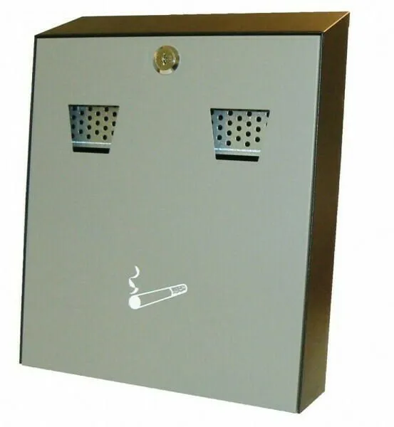 Askfat Pulverlackerad Väggmonterad