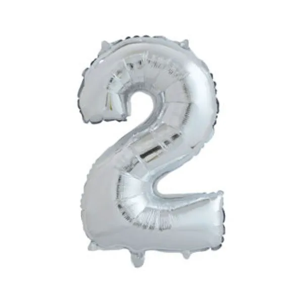 Ballong Nummer "2" 65 Cm.