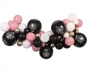 Ballongirlang Gör-det-själv Halloween (Rosa) 65 Ballonger + Tejp