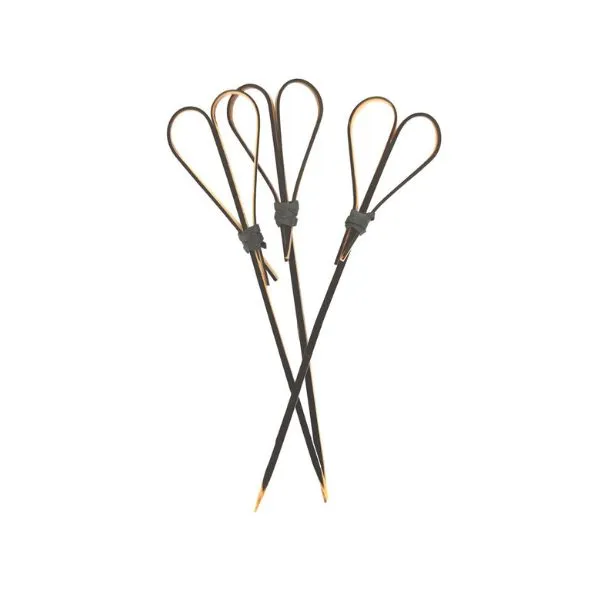 Bambus Sort Hjärta 12 Cm 25 St