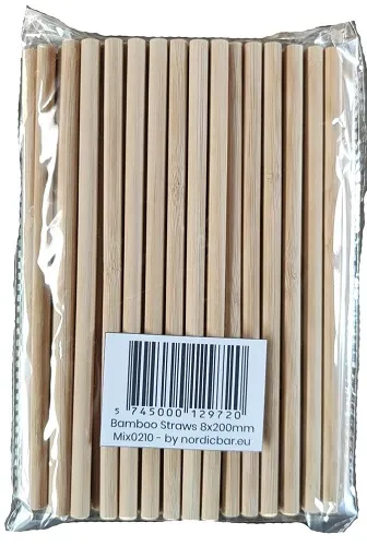 Bambustrån - 8x200m (5mm Inre Diameter) 50 St