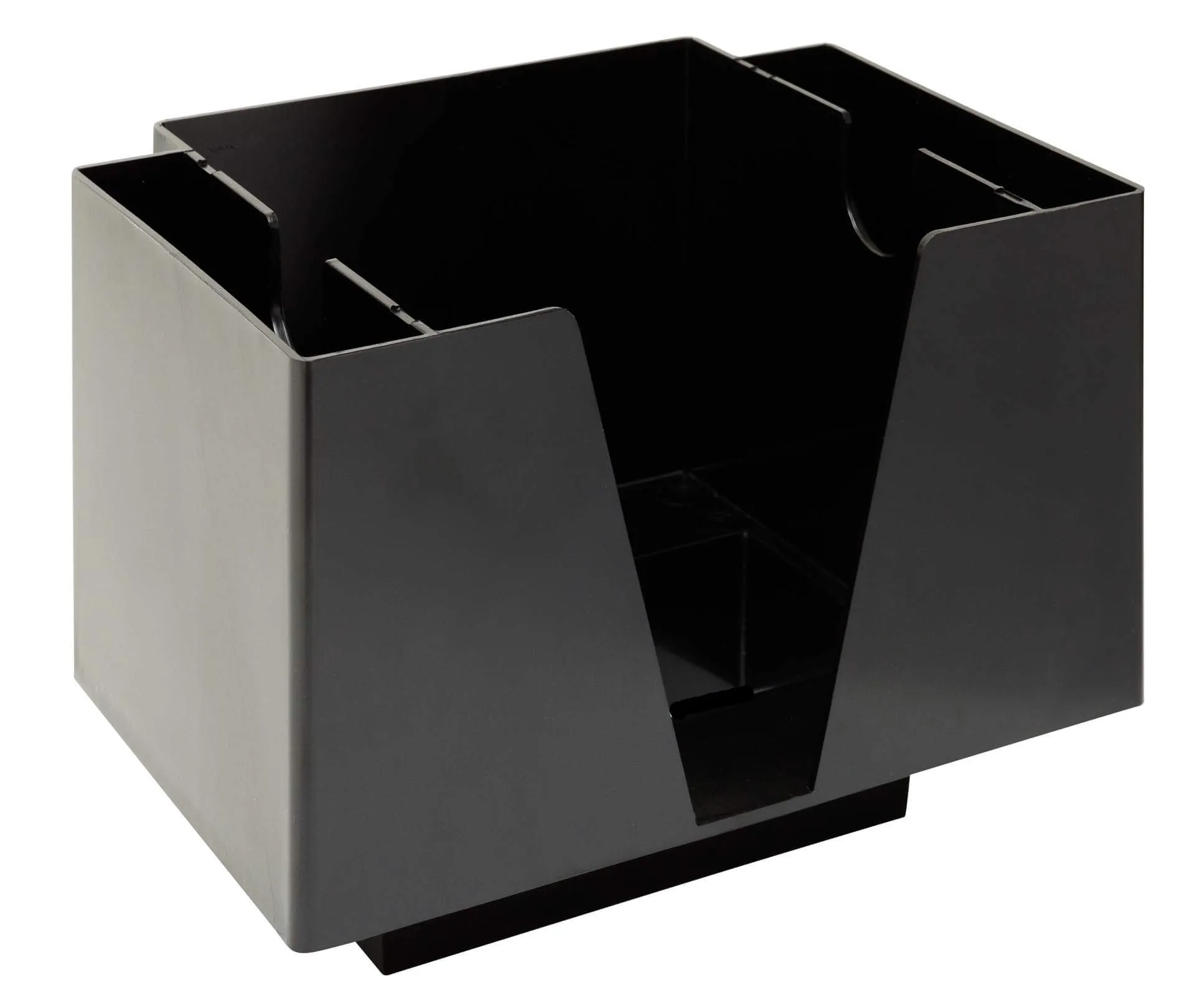 Barcaddy fyrkantig med plats för sugrör och rörpinnar