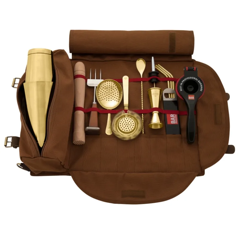 Bartender Rullesæt Komplet - Guld