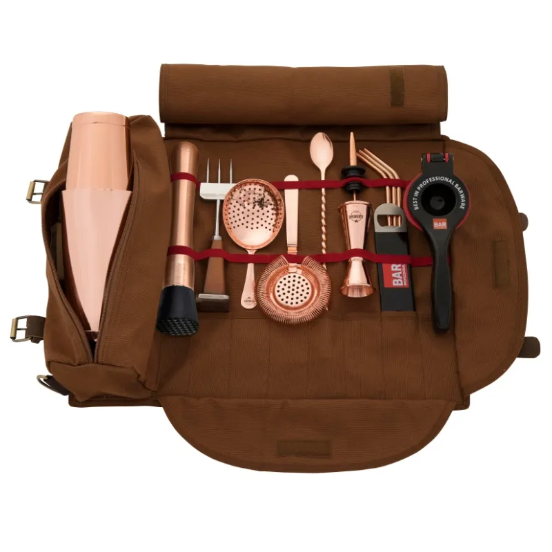 Bartender Rullesæt Komplet - Kobber