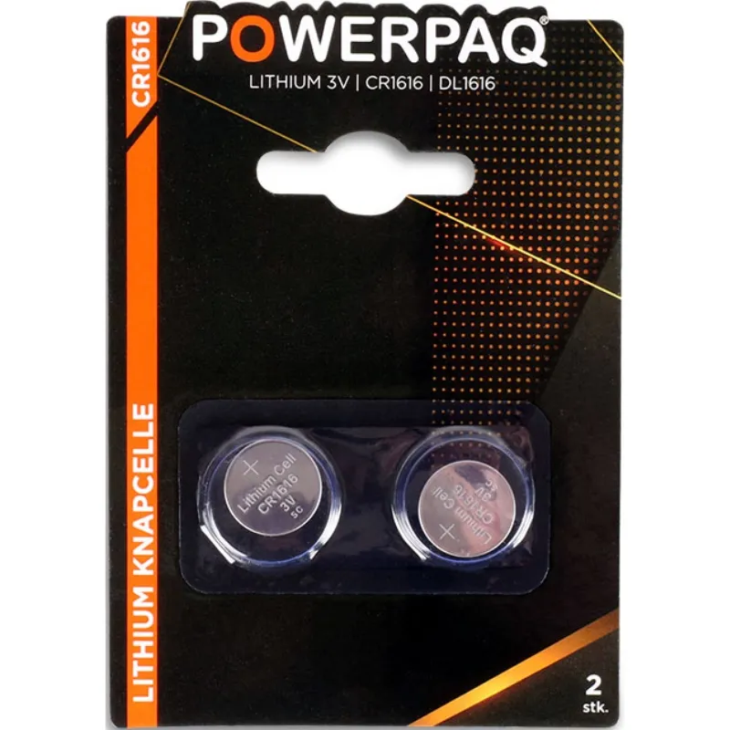 Batterier | Lithium Cr1616 | Powerpaq