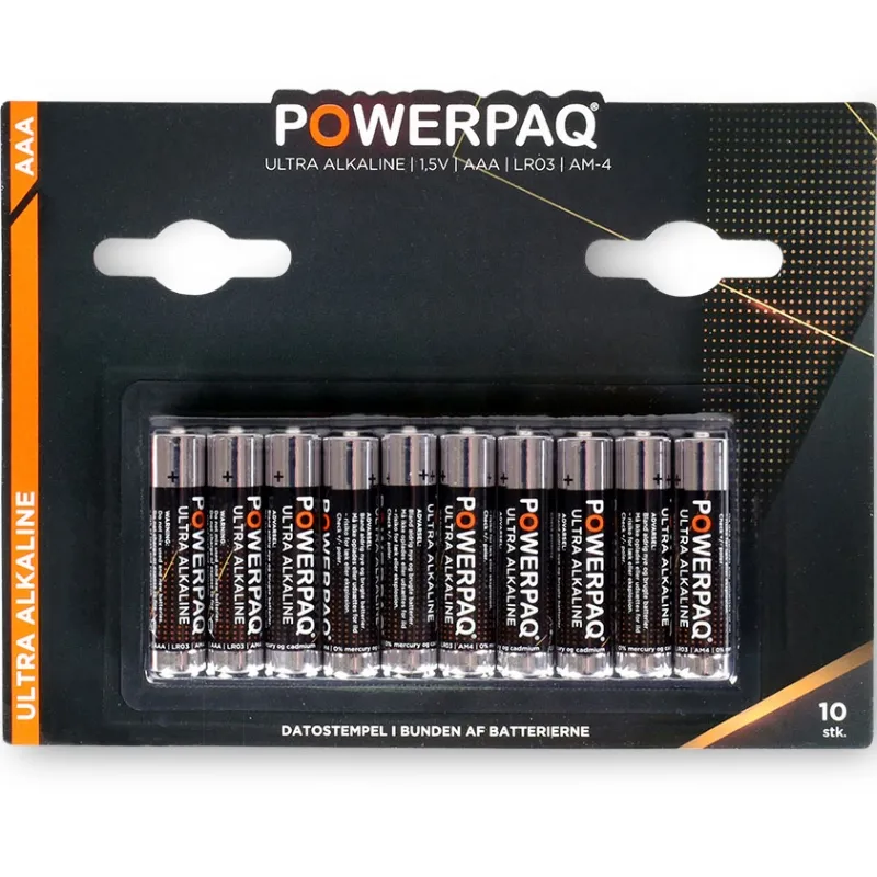 Batterier | Ultra Alkaline Aaa | Powerpaq