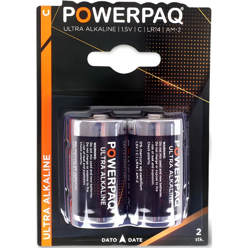 Batterier | Ultra Alkaline C | Powerpaq