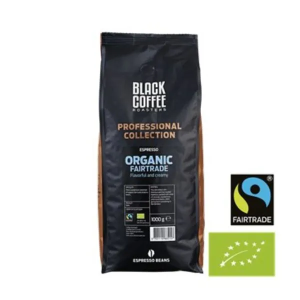 Black Coffee Roasters Pro Fairtrade Espresso 1kg Hela Bönor Eko