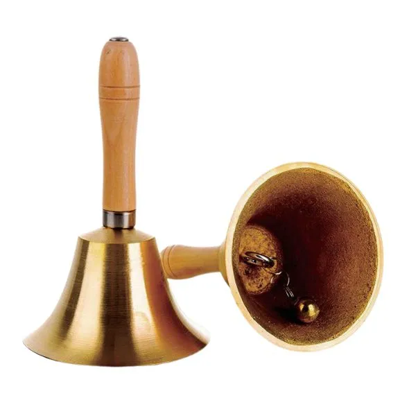 Bordklocka 9,5 Cm Med Trähandtag