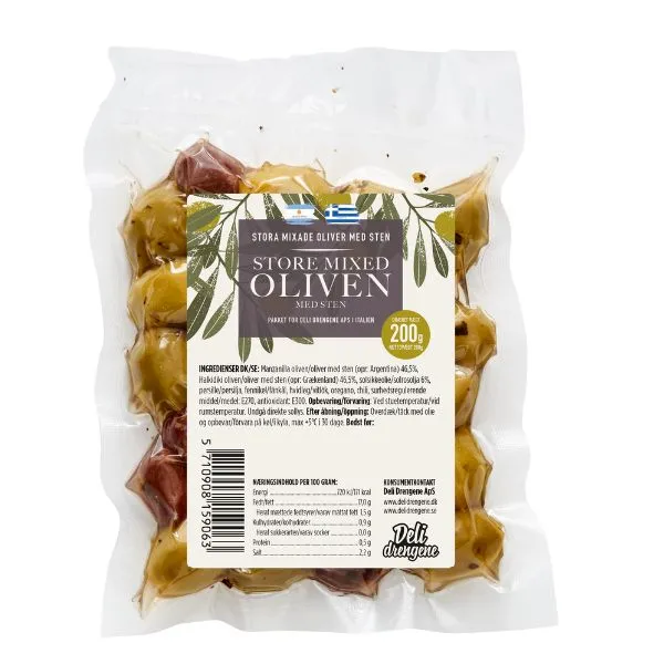 Butik Blandade Oliver M/kryddor 200g