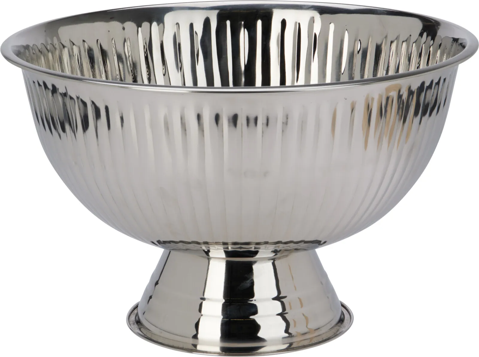 Champagnebowl 397xh241mm Räfflad