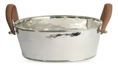 Champagnekylare Med Läderhandtag