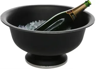 Champagnekylare på fot, svart stål