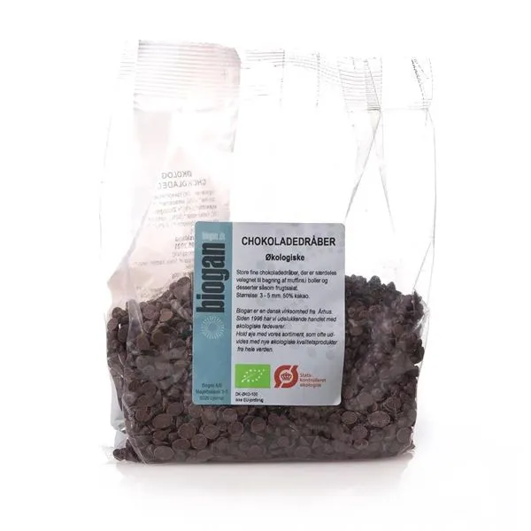 Choklad Droppe Øko Biogan 200g