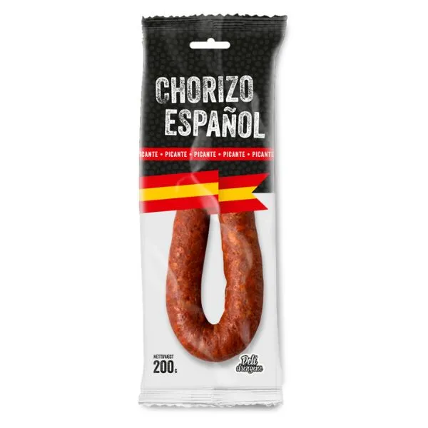 Chorizo Hot Krydret 200g - Deli Drengene