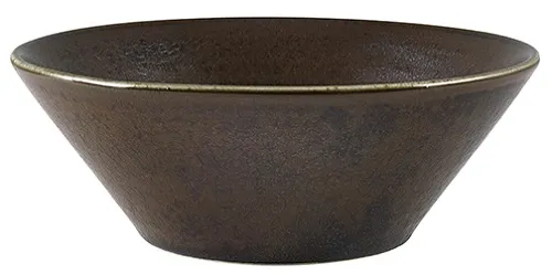 Cinder Sort Konisk Skål 16cm - Terra