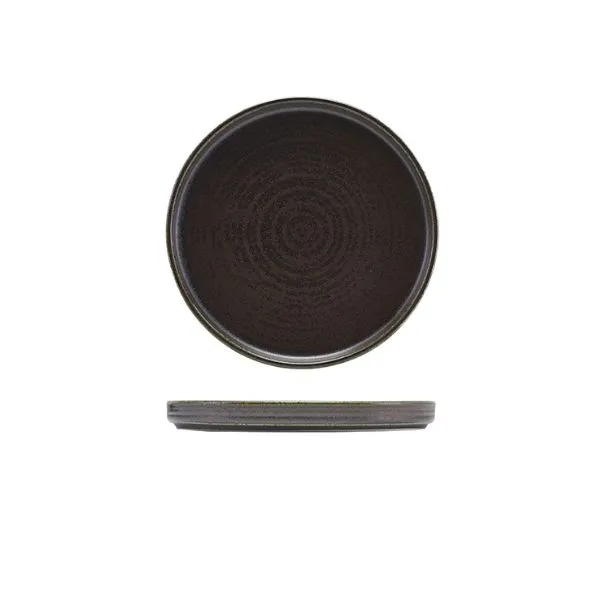 Cinder Sort Præsentations Tallerken Lav 21cm - Terra