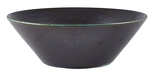Cinder Svart Konisk Skål 19,5cm - Terra
