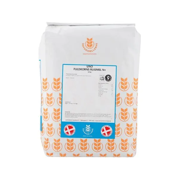 Rågmjöl Fullkorn Uno Natur+ Säck 10 Kg