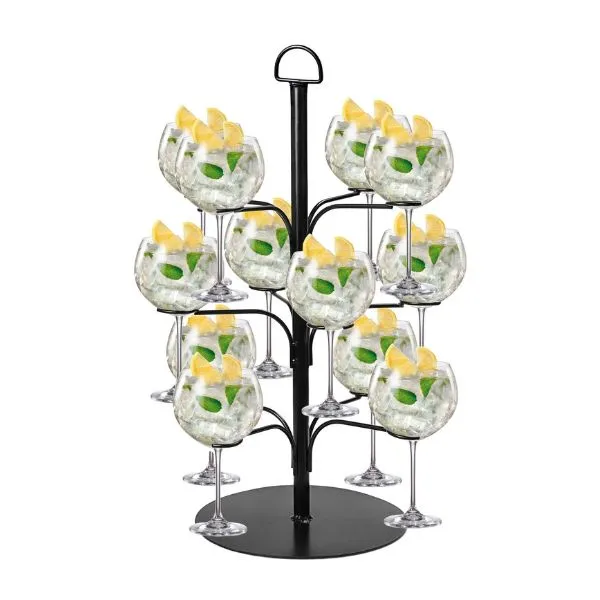 Cocktail Träd Svart M. 12 Gin Glas