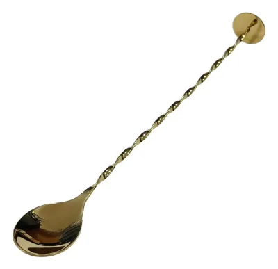 Cocktailsked med muddler Guld
