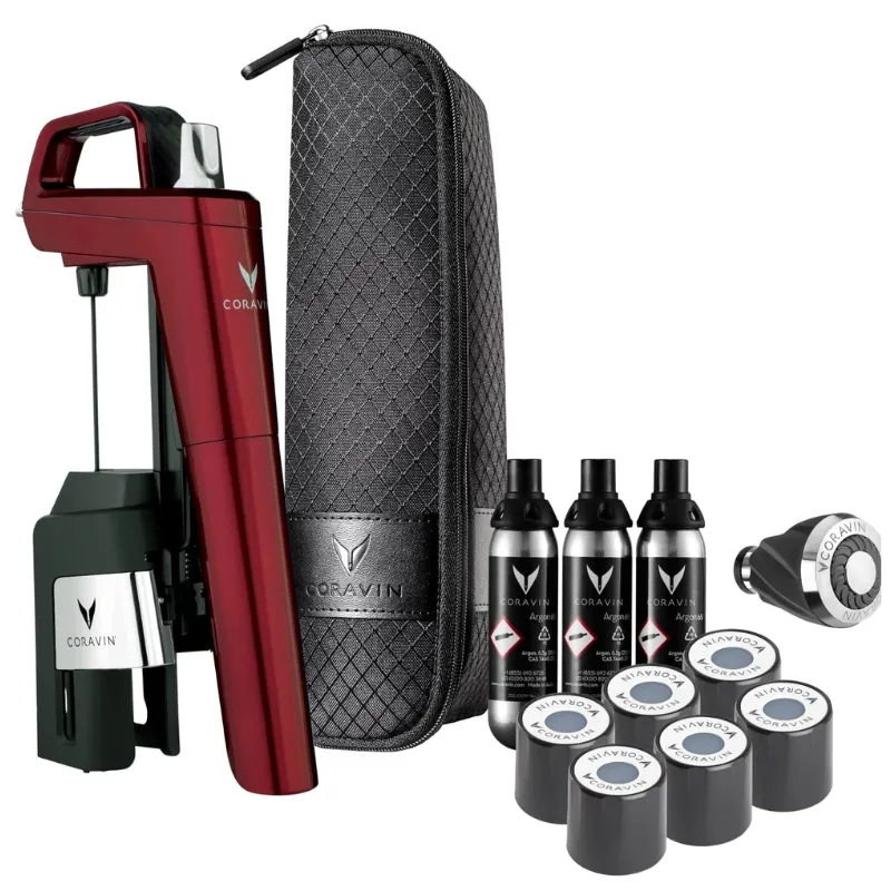 Coravin® Timeless Six+ Vinpreserver System – Röd