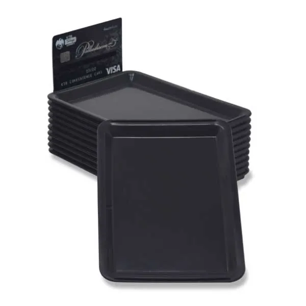 Dricksbricka i Svart Plast