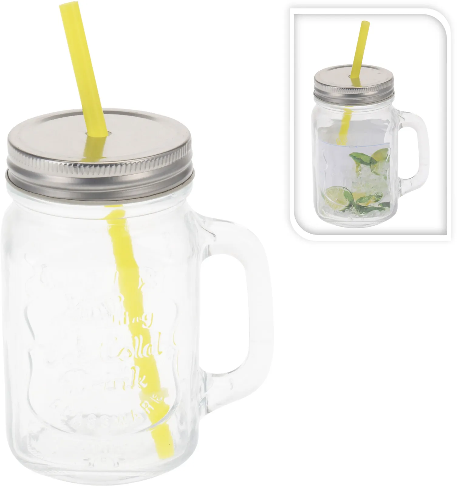 Dryckesglas Med Lock 450 Ml