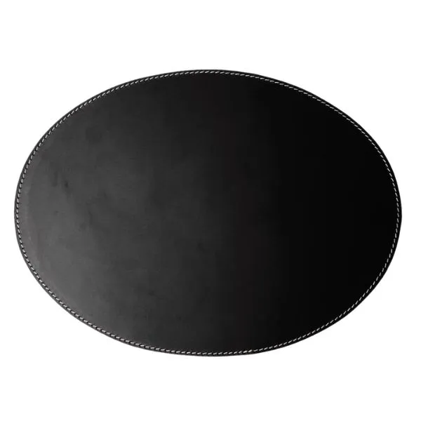 Duk Oval 35x48cm Svart