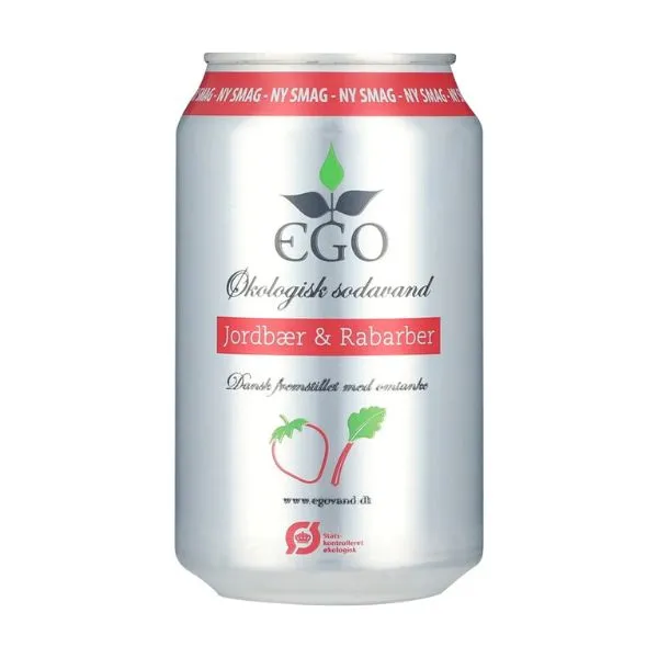 Ego Jordgubbe / Rabarber Läsk Ekologisk Ego