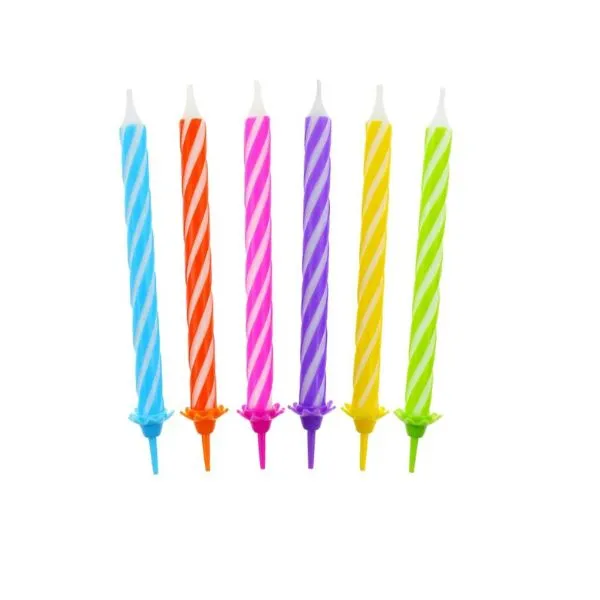 Födelsedagsljus "Spiralmodell" 24/12 6.0 Cm