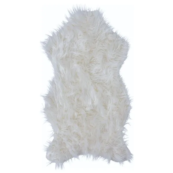 Fåreskinn 50x90cm Vit