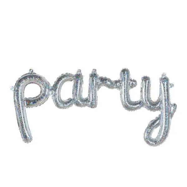 Folieballong - "Party" Holografisk 45"
