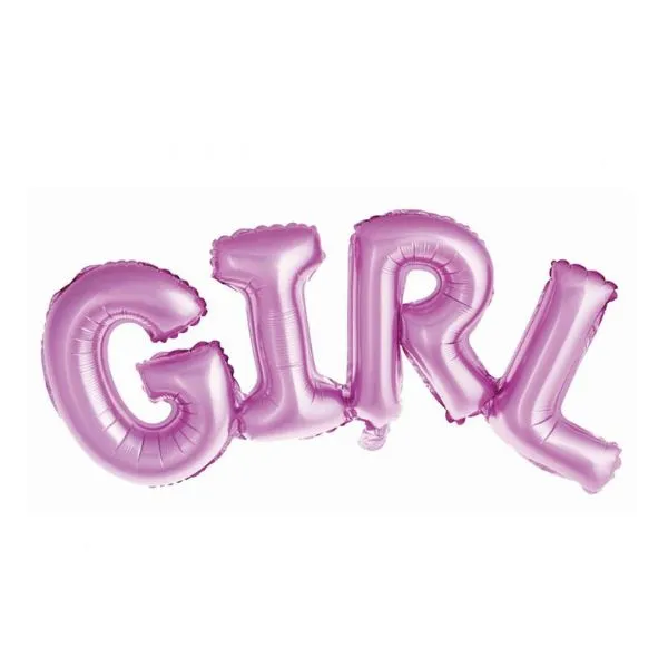 Folieballonger Flicka Rosa 73 Cm