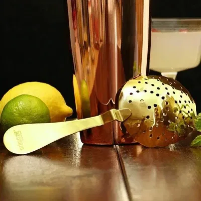 Forgylt Julep Strainer