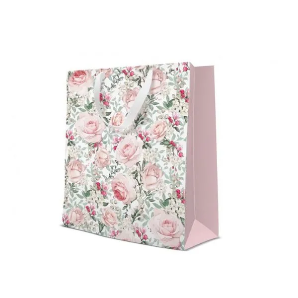 Gåvopåse Paw Gorgeous Roses 20 x 25 x 10 Cm