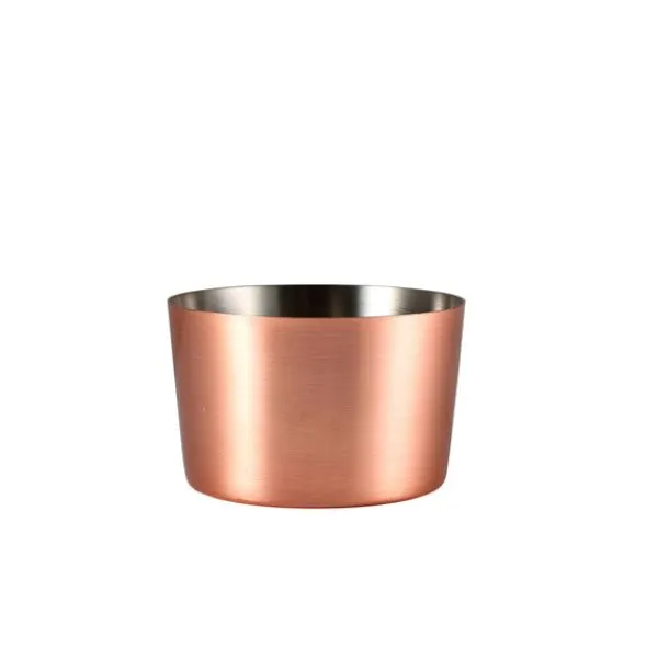 Genware Kopparbelagd Mini Serveringskopp 8 x 5 Cm